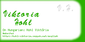viktoria hohl business card